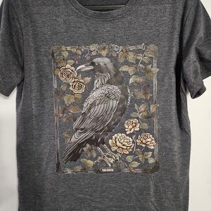 Womens Graphic Black Raven T Shirt! Size Med. New No Tags!